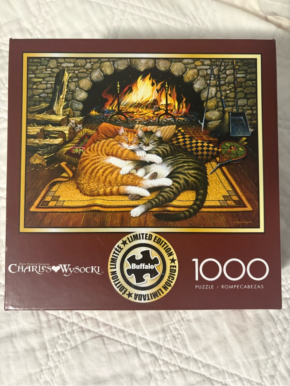 Charles Wysocki 1000 piece puzzle 2 cats limited edition